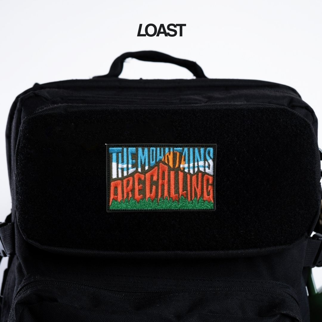 PARCHE PINTURA MONTAÑAS LLAMANDO