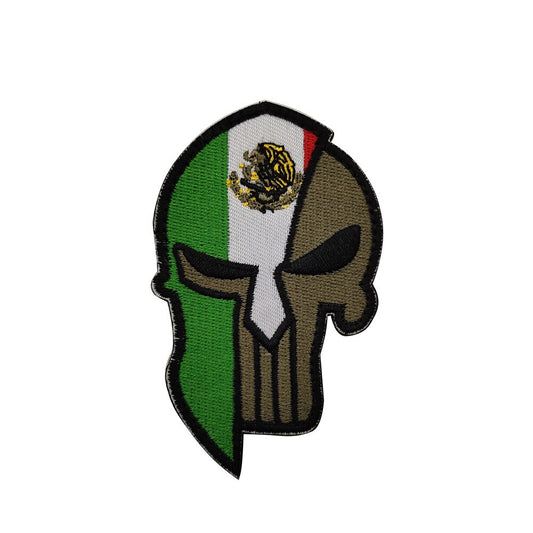 SPARTAN HELMET FLAG PATCH