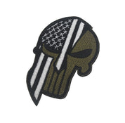 SPARTAN HELMET FLAG PATCH