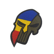 SPARTAN HELMET FLAG PATCH