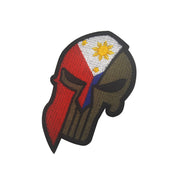 SPARTAN HELMET FLAG PATCH