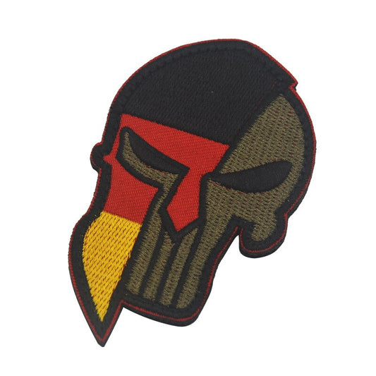 SPARTAN HELMET FLAG PATCH