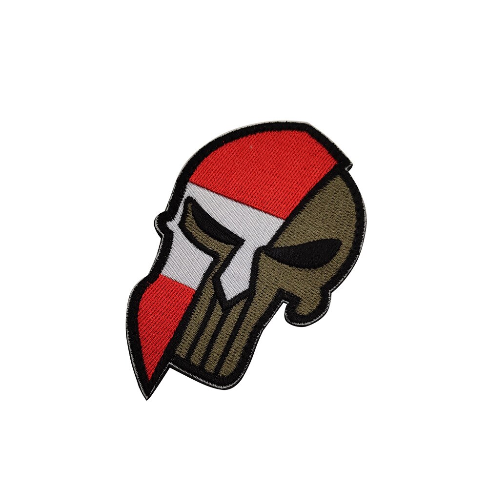 SPARTAN HELMET FLAG PATCH